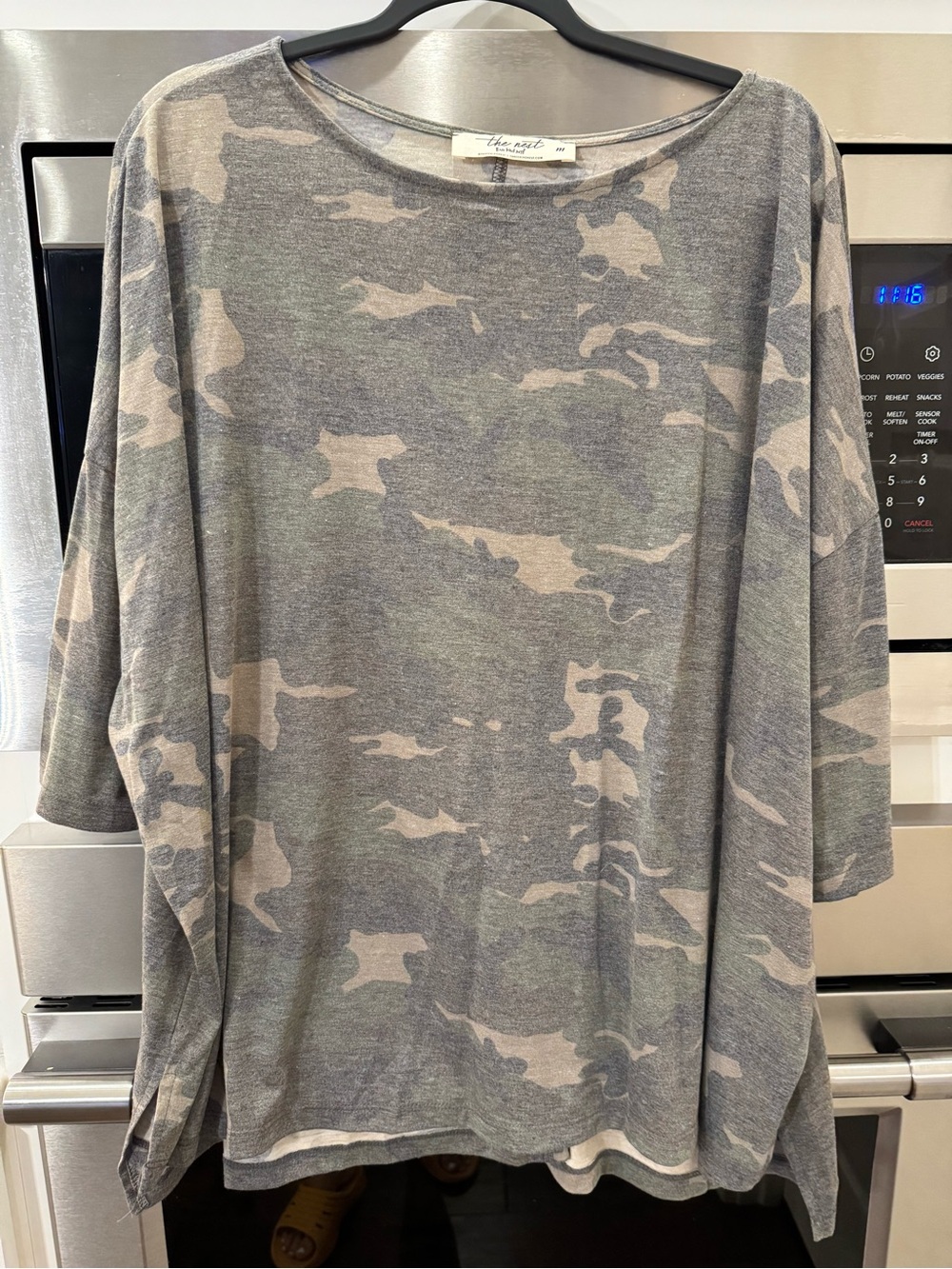 Three Bird Nest Gray Camo Long Sleeve Shirt